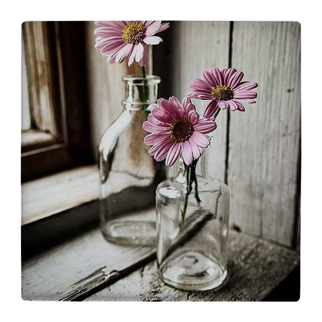 کاشی کارنیلا طرح گلدان شیشه ای و پنجره کد wk323