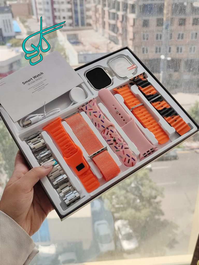 خرید ساعت اسمارت واچ JL99 دارای 7 بند و شارژر وایرلس رنگ ثابت کیفیت عالی کد 1919788 - ردگل