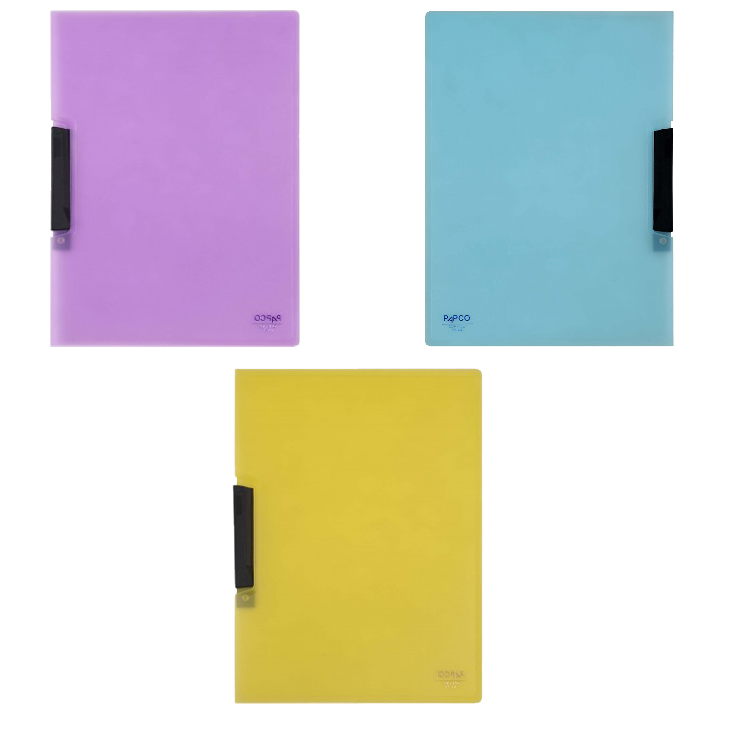 پوشه پاپکو مدل 101 شفاف بسته 3 عددی