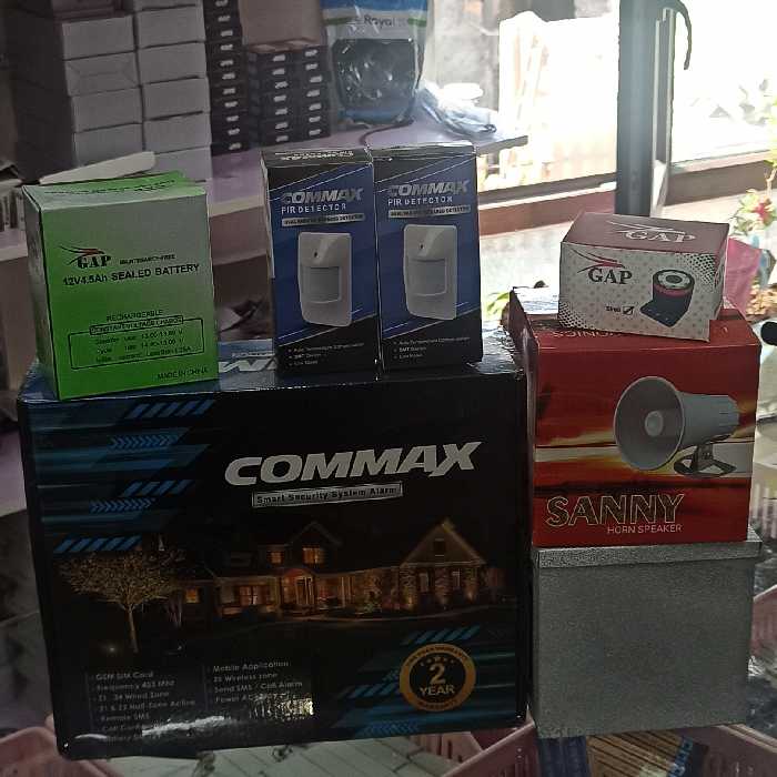 دزدگیر  منزل و مغازه کوماکس با تمام تجهیزات همراه با دو سنسور حرکتی و گارانتی 2ساله