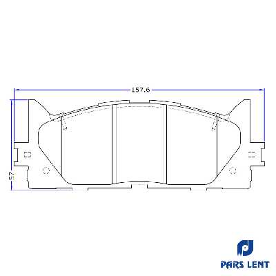 لنت ترمز جلو لنت پارس مدل PL24350 مناسب برای لکسوس ES350