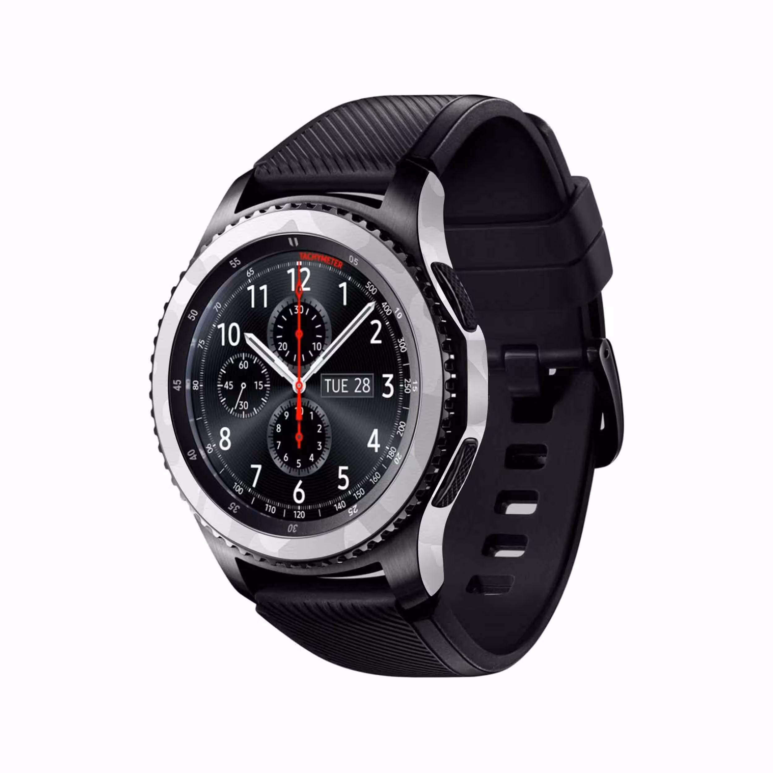 برچسب ماهوت طرح Army-Snow مناسب برای ساعت هوشمند سامسونگ Galaxy Gear S3 Frontier