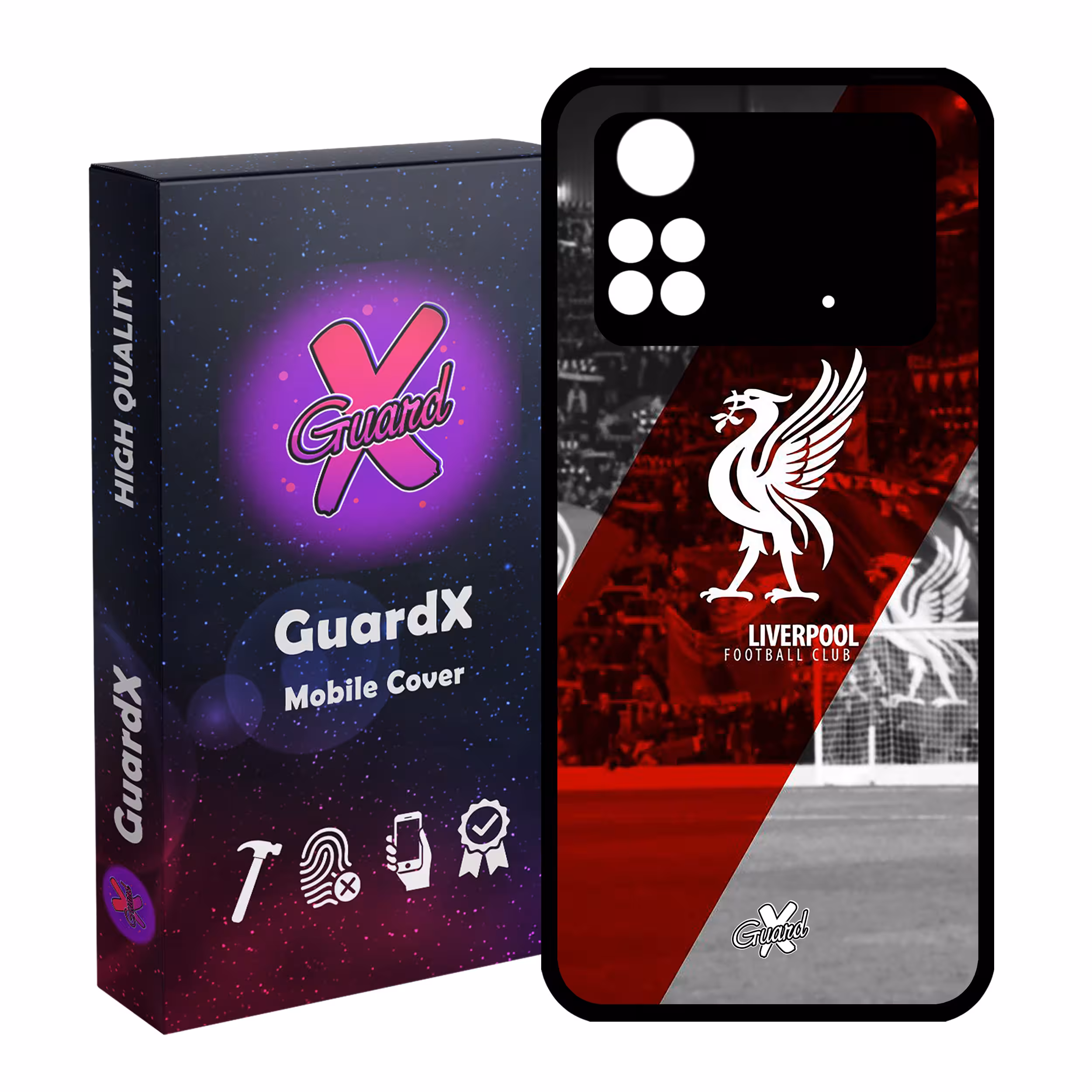 کاور گارد ایکس طرح Liverpool مدل Glass10045 مناسب برای گوشی موبایل شیائومی Poco M4 Pro 4G