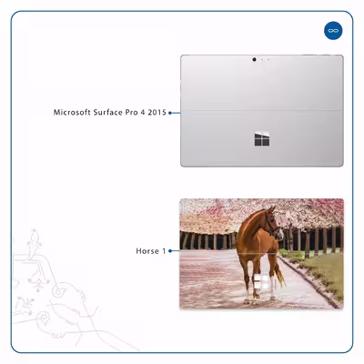 برچسب پوششی ماهوت مدل Horse-1 مناسب برای تبلت مایکروسافت Surface Pro 4 2015