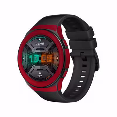 برچسب ماهوت طرح Matte Warm Red مناسب برای ساعت هوشمند هوآوی Watch GT 2e