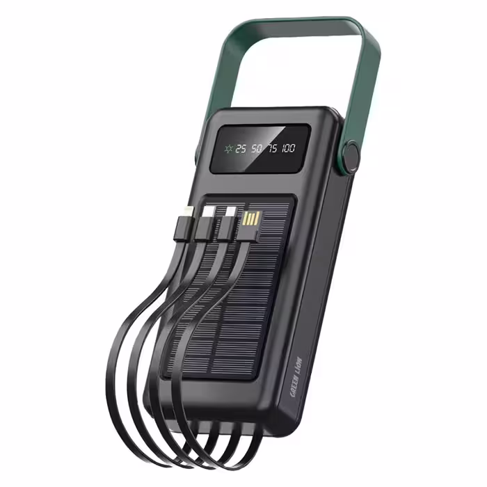 پاوربانک گرین لاین مدل Solar max با ظرفیت 30000 میلی آمپر بر ساعت | کالا مکس