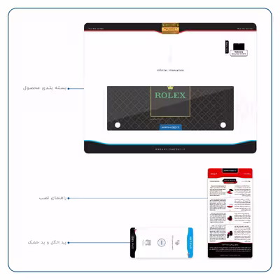 برچسب پوششی ماهوت مدل Rolex-Logo مناسب برای تبلت سامسونگ Galaxy Note 10.1 2012 N8010