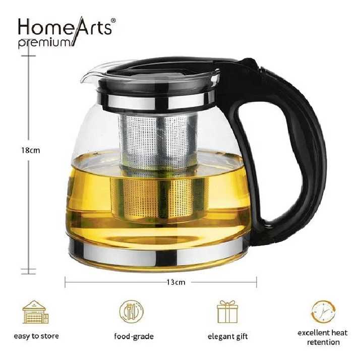 قوری پیرکس دسته بسته 1500میل