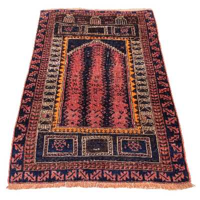 فرش قدیمی دستباف یک متری سی پرشیا کد 183042