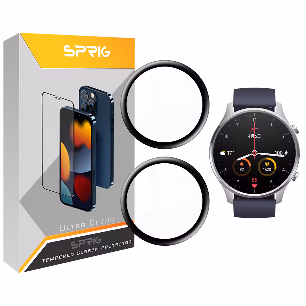 محافظ صفحه نمایش نانو اسپریگ مدل SPG مناسب برای ساعت هوشمند شیائومی Mi Watch Color بسته دو عددی