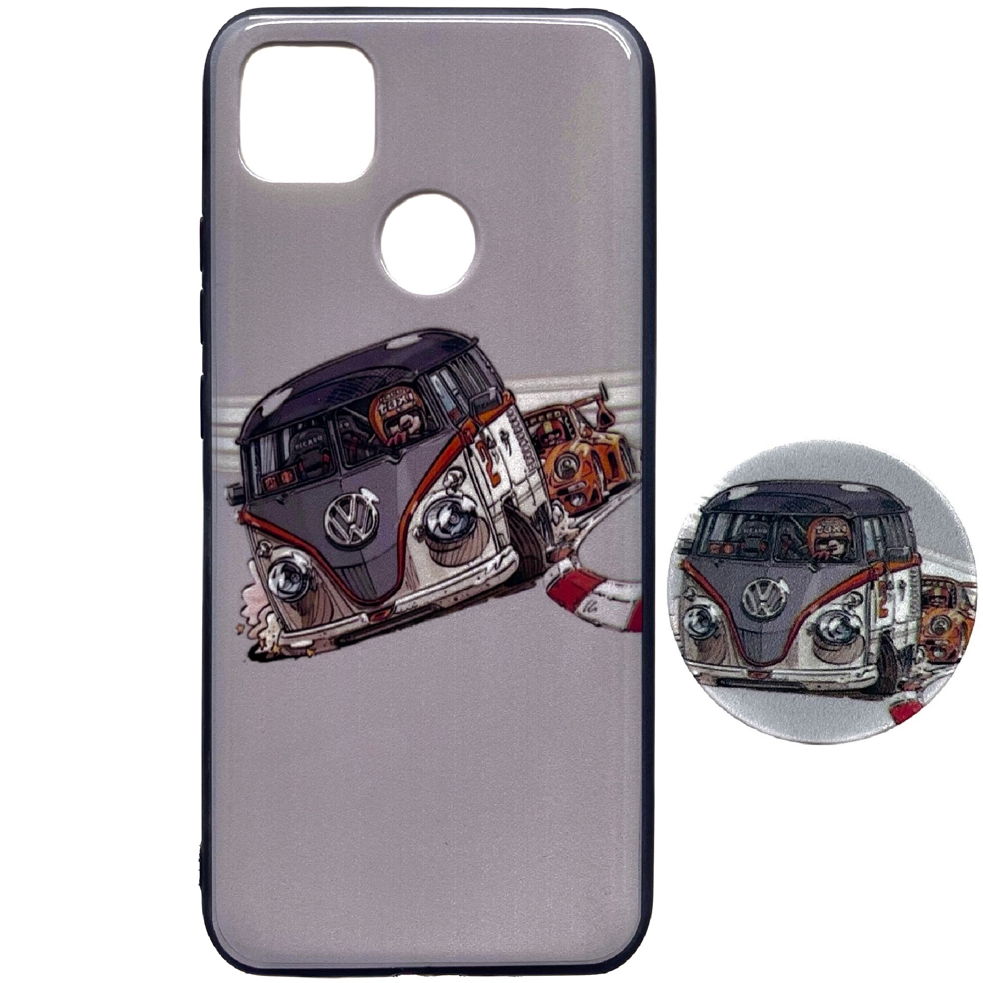 کاور کد mi9c-12 مناسب برای گوشی موبایل شیائومی REDMI 9C به همراه پایه نگهدارنده