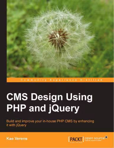 خرید و دانلود نسخه کامل کتاب CMS Design Using PHP and jQuery
