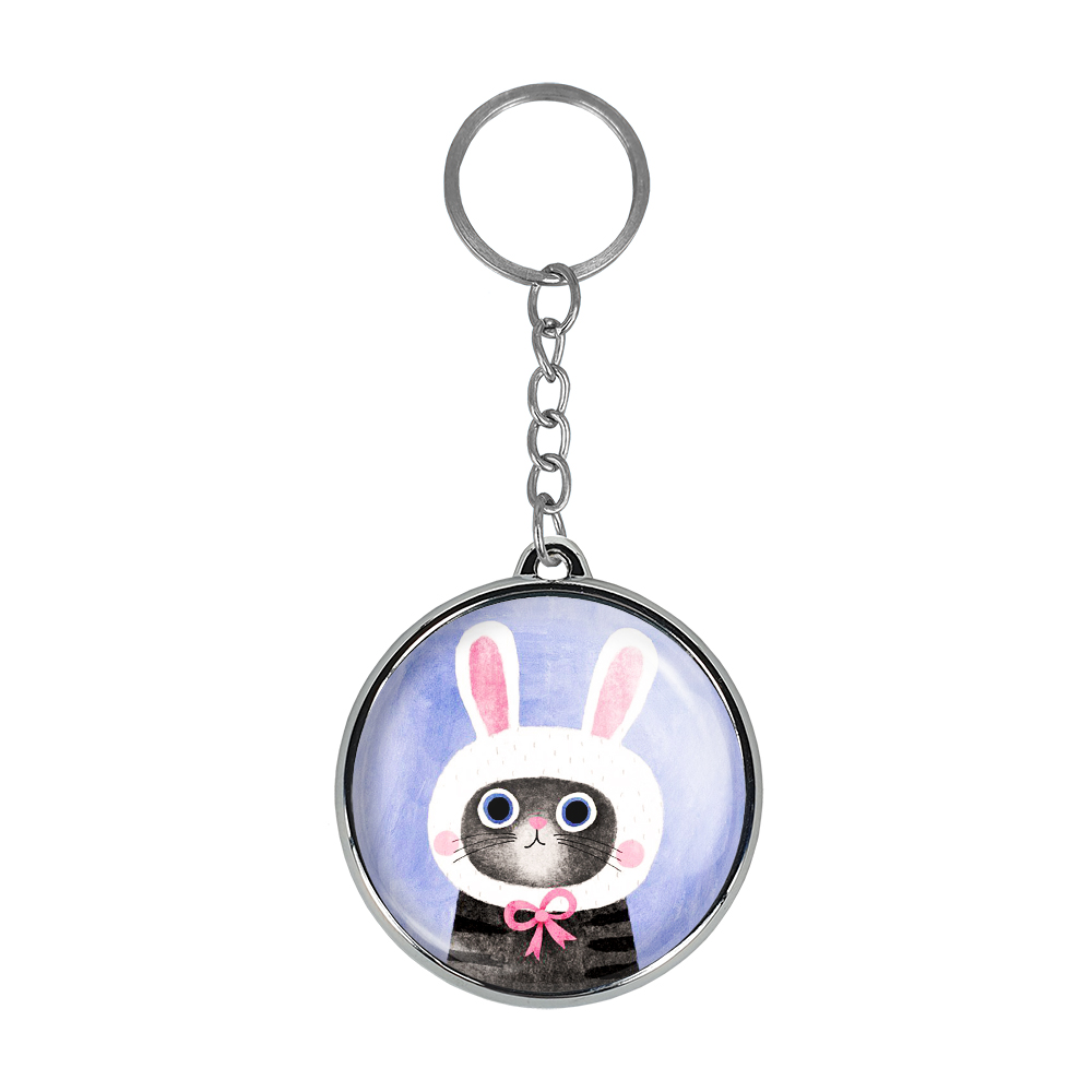 جاکلیدی خندالو طرح گربه مدل دوطرفه کد 52015185