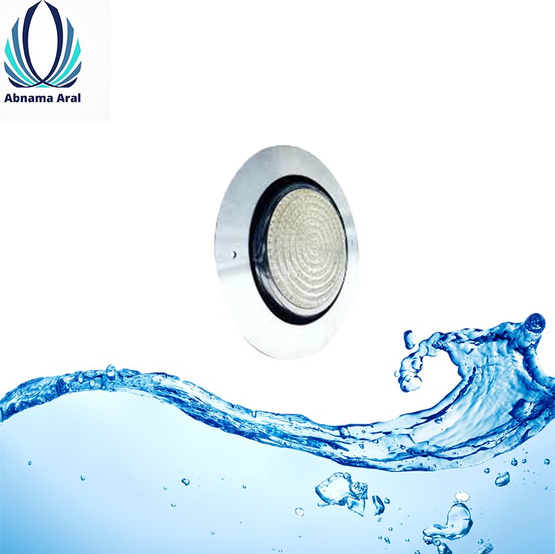 چراغ فلت روکار استخری فوق باریک 25 وات تمام استیل  مدل 25SR برند LEDMAN