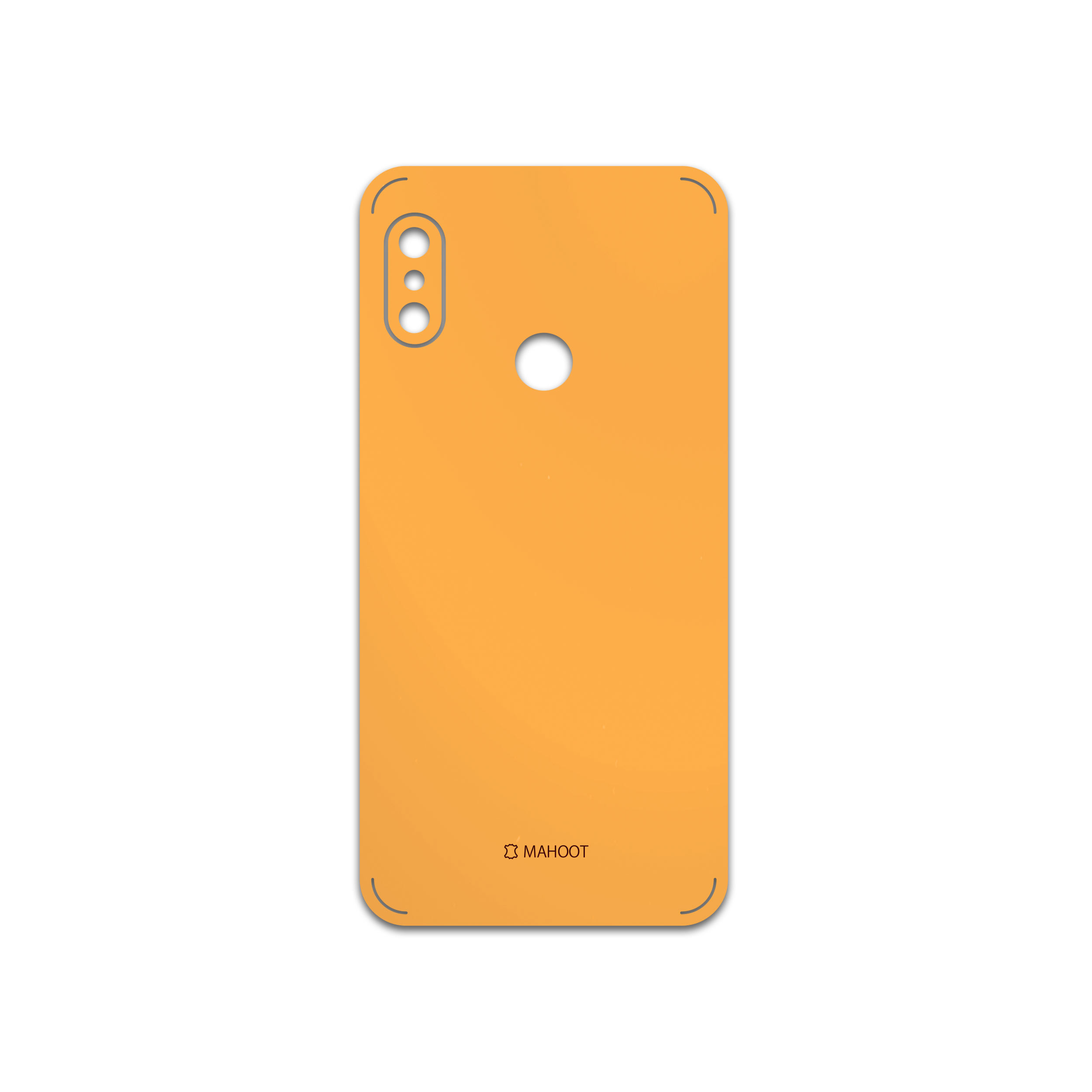برچسب پوششی ماهوت مدل Matte-Orange مناسب برای گوشی موبایل شیائومی Redmi 6 Pro