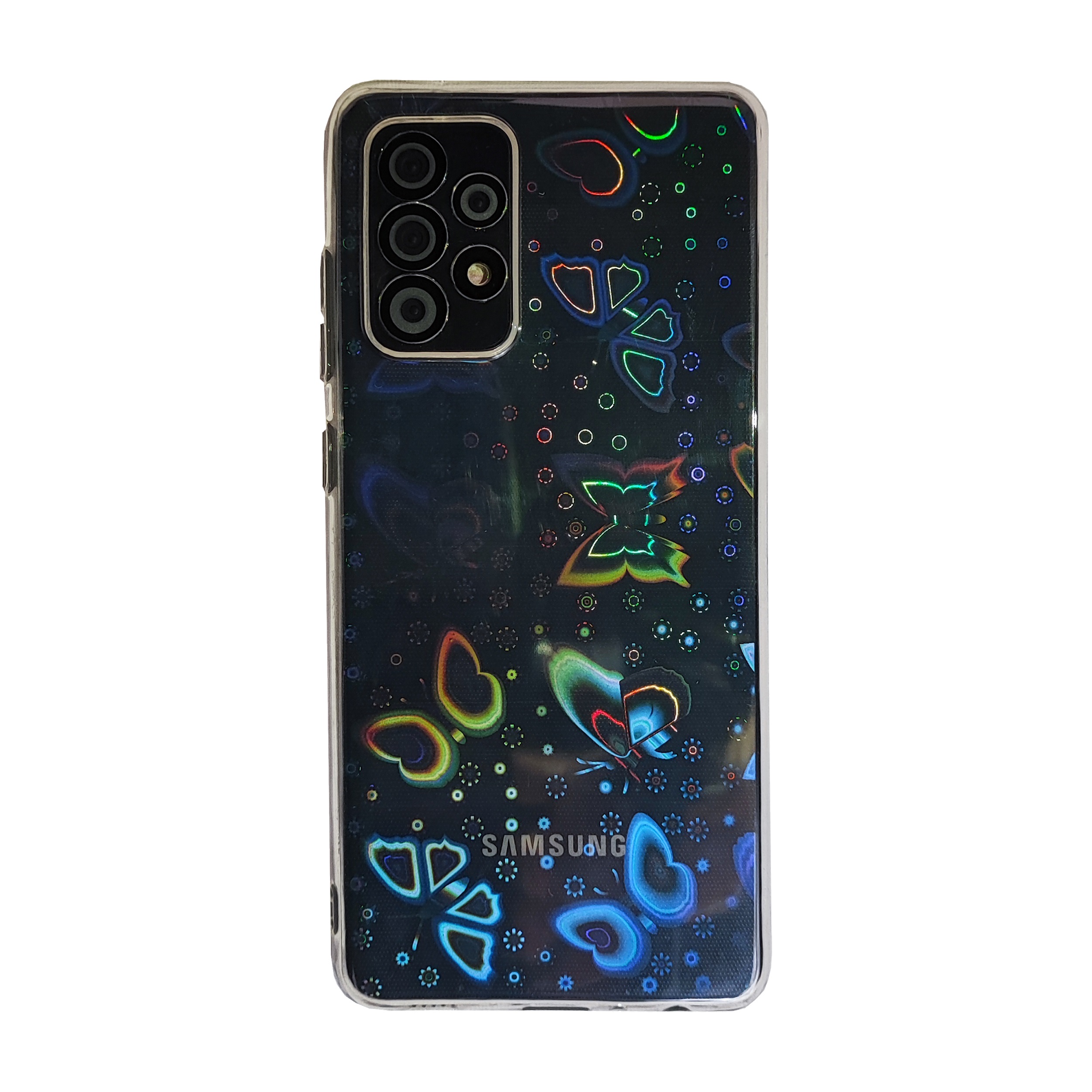کاور مدل پروانه ای هولوگرامی مناسب برای گوشی موبایل سامسونگ Galaxy A13