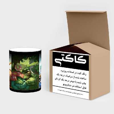 ماگ حرارتی کاکتی طرح کارتون پوکمون مدل mgh22996