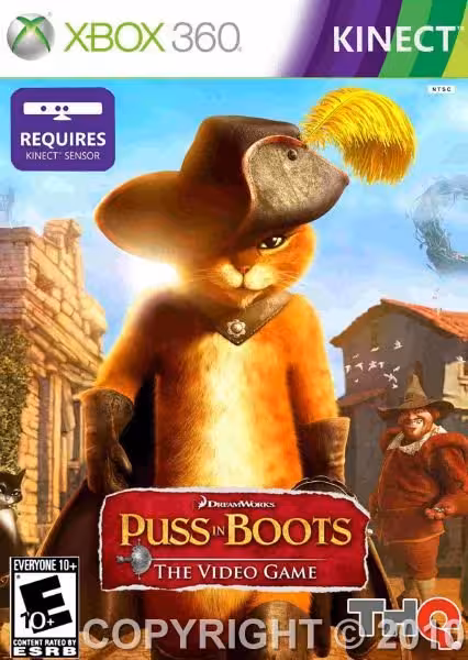 بازی کینکت کنسول Xbox360 puss in boots