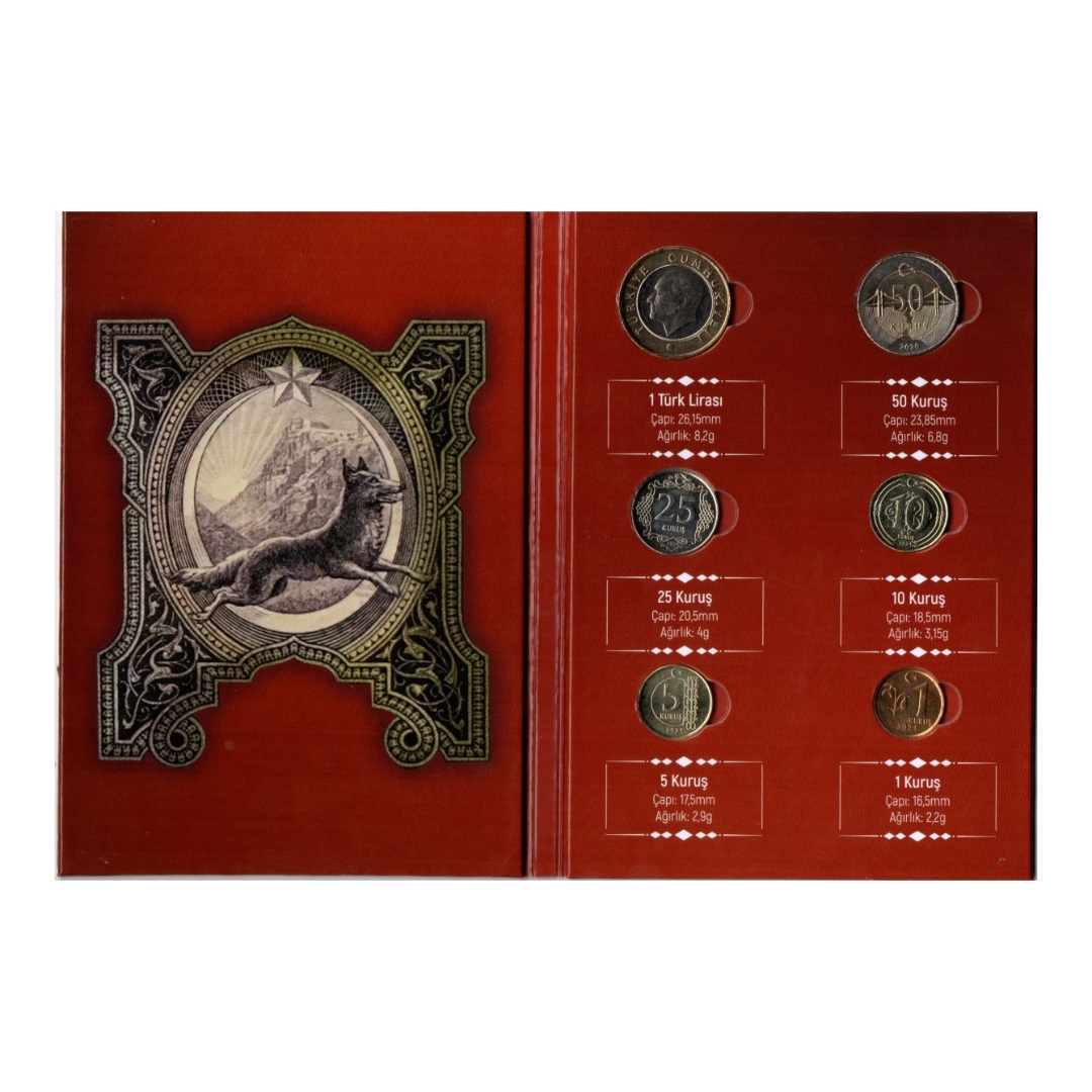 دکوری مدل سکه های تزیینی کشور ترکیه مجموعه 6 عددی