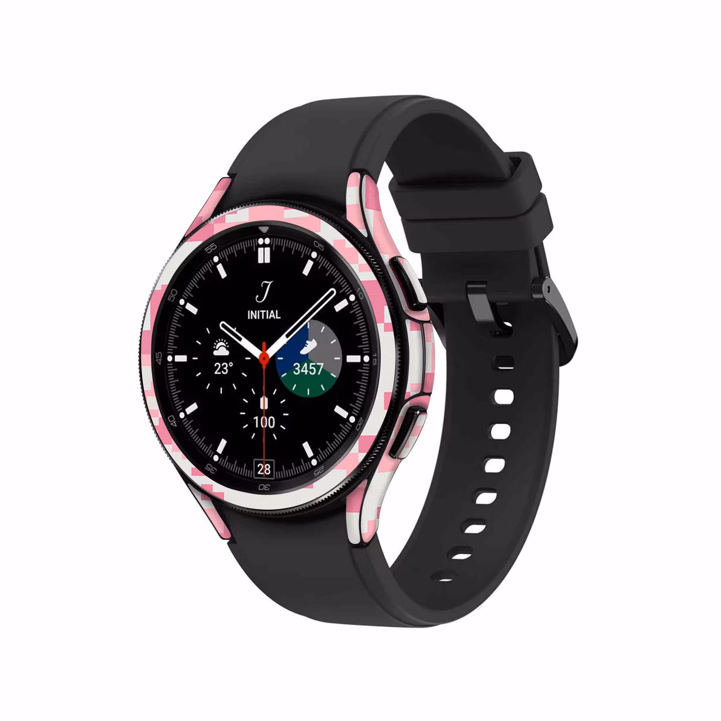 برچسب ماهوت طرح Army Pink pixel مناسب برای ساعت هوشمند سامسونگ Watch4 Classic 46mm