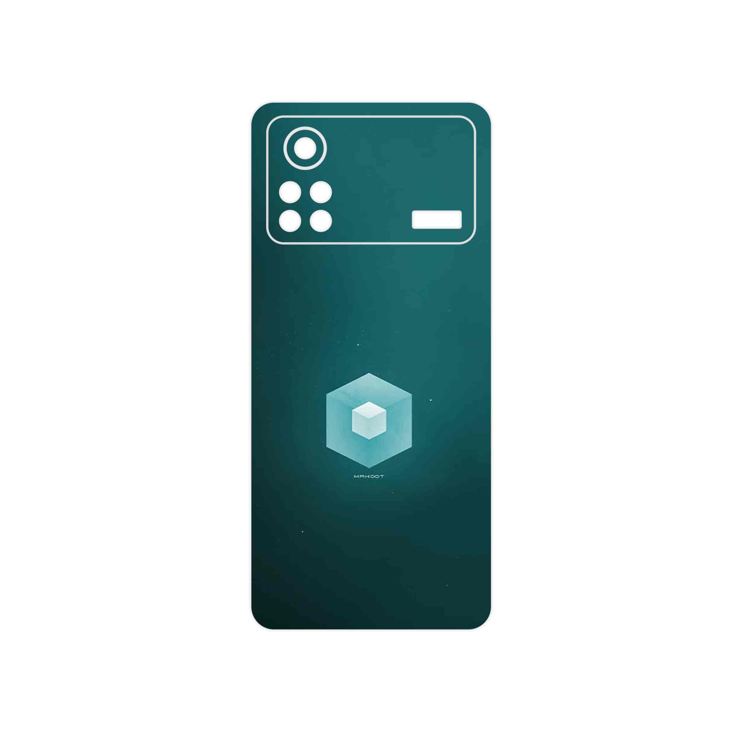 برچسب پوششی ماهوت مدل Minimal Cube icon مناسب برای گوشی موبایل شیائومی Poco X4 Pro 5G