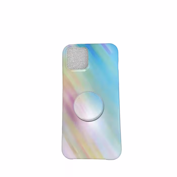 كاور طرح ابرنگي كد 23 مناسب براي گوشي موبايل اپل iphone 12/12pro به همراه پايه نگهدارنده