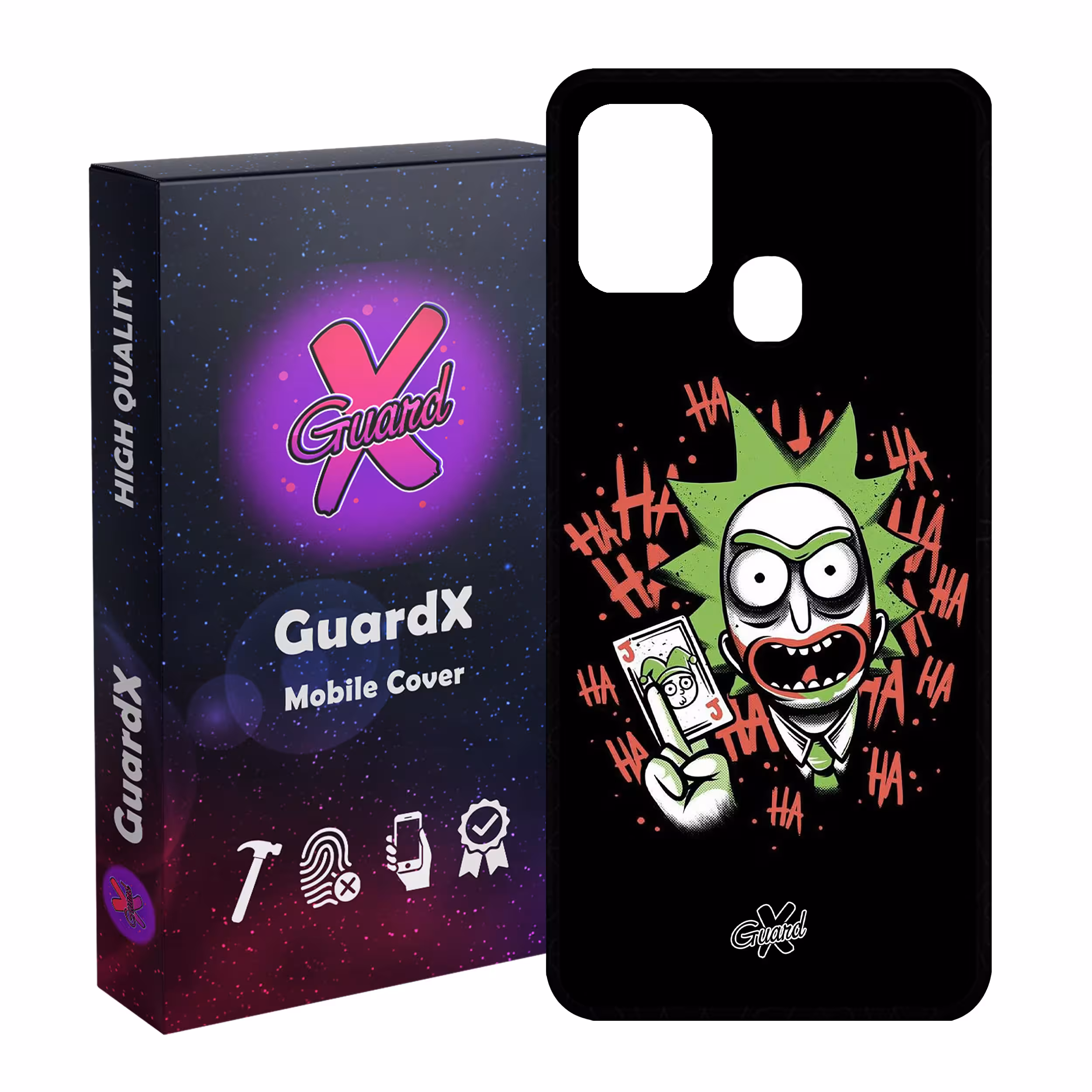 کاور گارد ایکس طرح Rick and Morty مدل Glass10151 مناسب برای گوشی موبایل سامسونگ Galaxy M31 / M31 Prime / F41