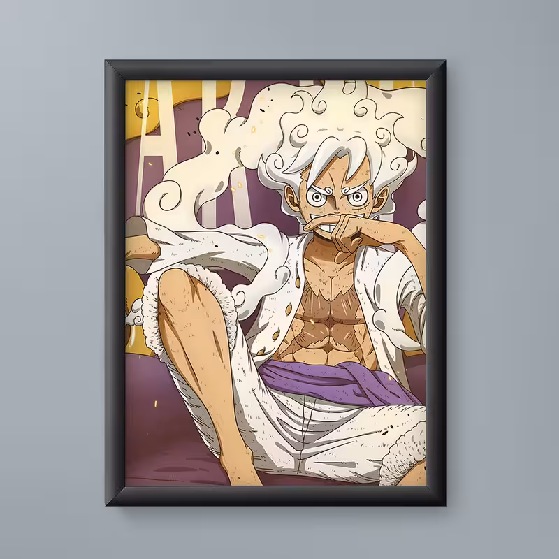 تابلو مدل لوفی گیر 5 وان پیس Luffy Gear 5 One Piece anime 10 | دنیای قاب