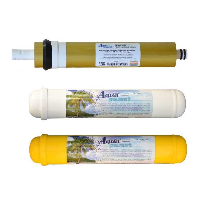 فیلتر دستگاه تصفیه کننده آب آکوا پیورست مدل AP-GOLD003 مجموعه 3 عددی