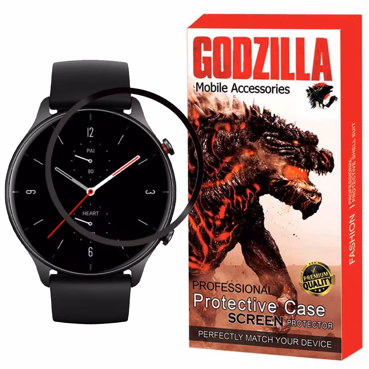 محافظ صفحه نمایش گودزیلا مدل G-PMMA مناسب برای ساعت هوشمند امیزفیت Amazfit GTR 2