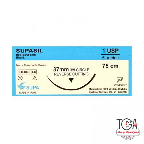 نخ بخیه سیلک 1 کات سوزن 37