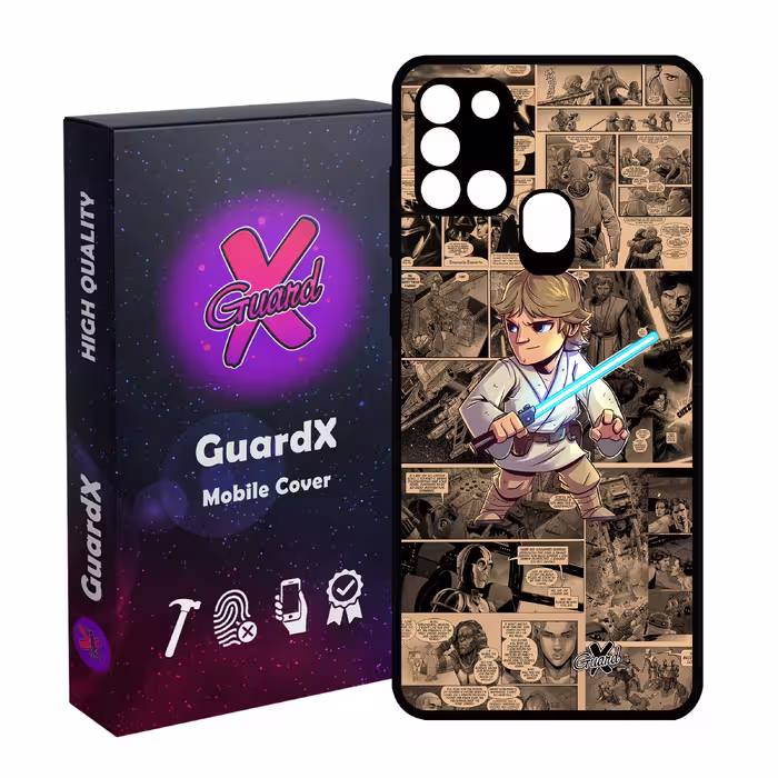 کاور گارد ایکس طرح جنگ ستارگان مدل Glass10525 مناسب برای گوشی موبایل سامسونگ Galaxy A21s