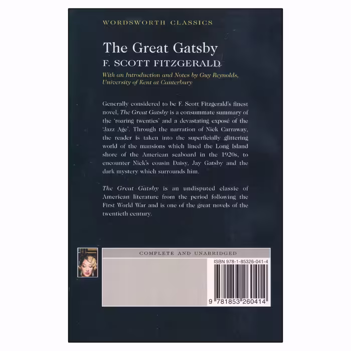 کتاب The Great Gatsby اثر F. Scott Fitzgerald انتشارات Wordsworth Classics
