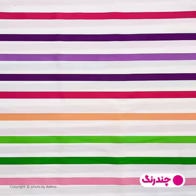 ملحفه آدنو مدل راه راه کد IR90 دونفره سایز 180x200 سانتی متر