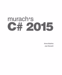خرید و دانلود نسخه کامل کتاب Murach's C# 2015