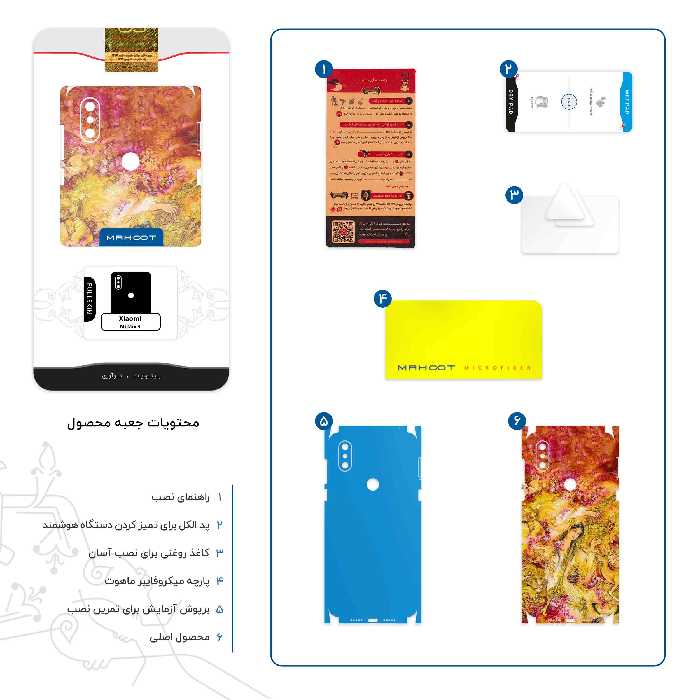 برچسب پوششی ماهوت مدل Persian miniature 1-FullSkin مناسب برای گوشی موبایل شیائومی Mi Mix 3