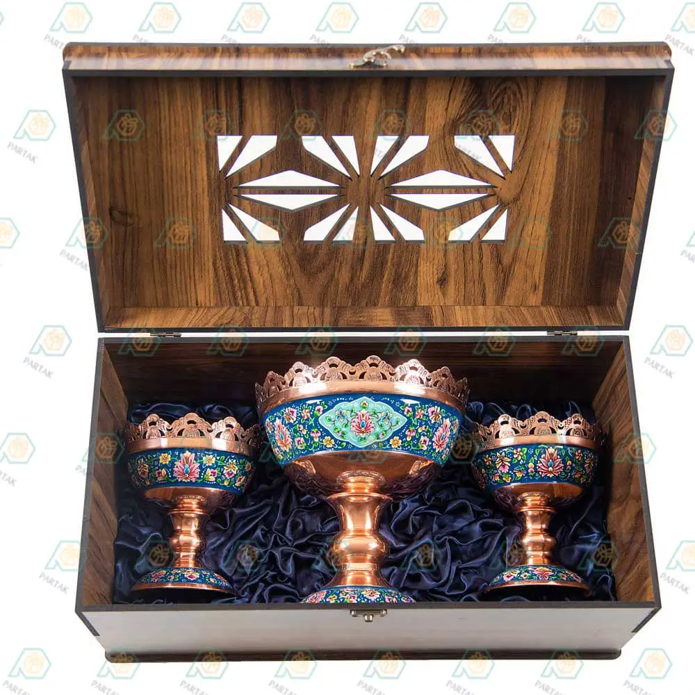 ست آجیل خوری مس و پرداز شب یلدا