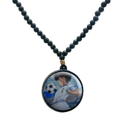 گردنبند پرمانه طرح فوتبالیست ها کد pmd.22308 مدل دو طرفه