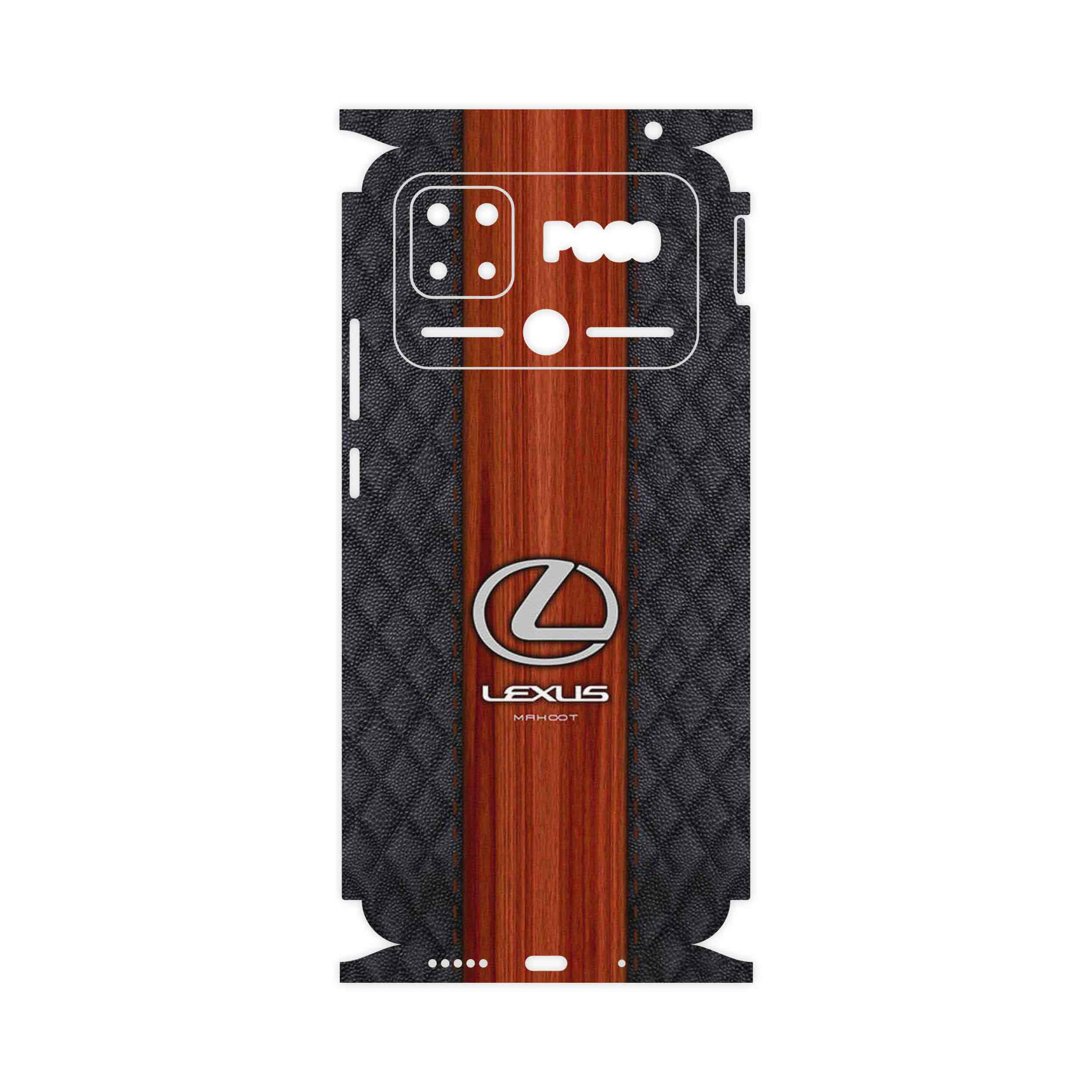 برچسب پوششی ماهوت مدل Lexus_Logo-FullSkin مناسب برای گوشی موبایل شیائومی Poco C40