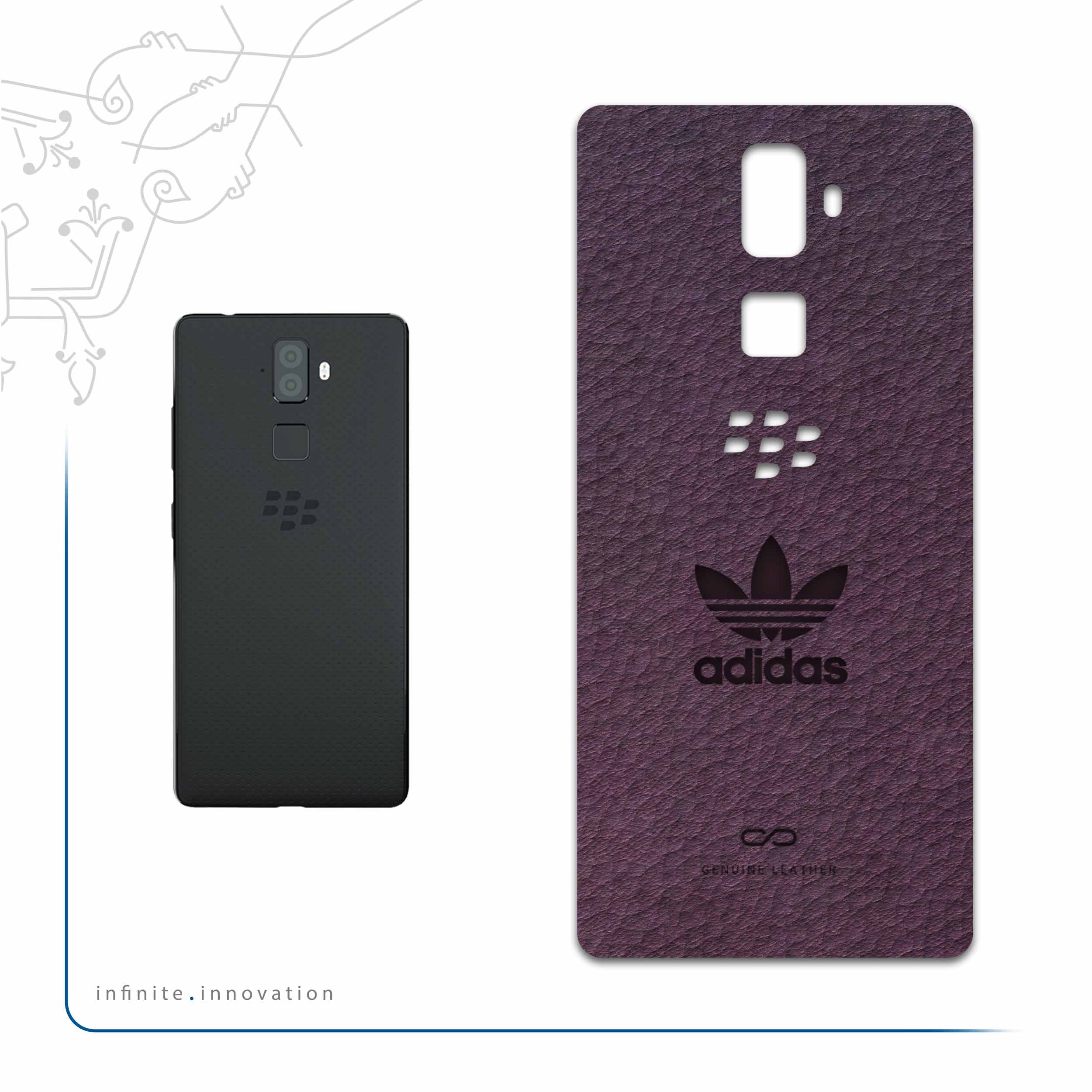 برچسب پوششی ماهوت مدل PL-DDS مناسب برای گوشی موبایل بلک بری Evolve