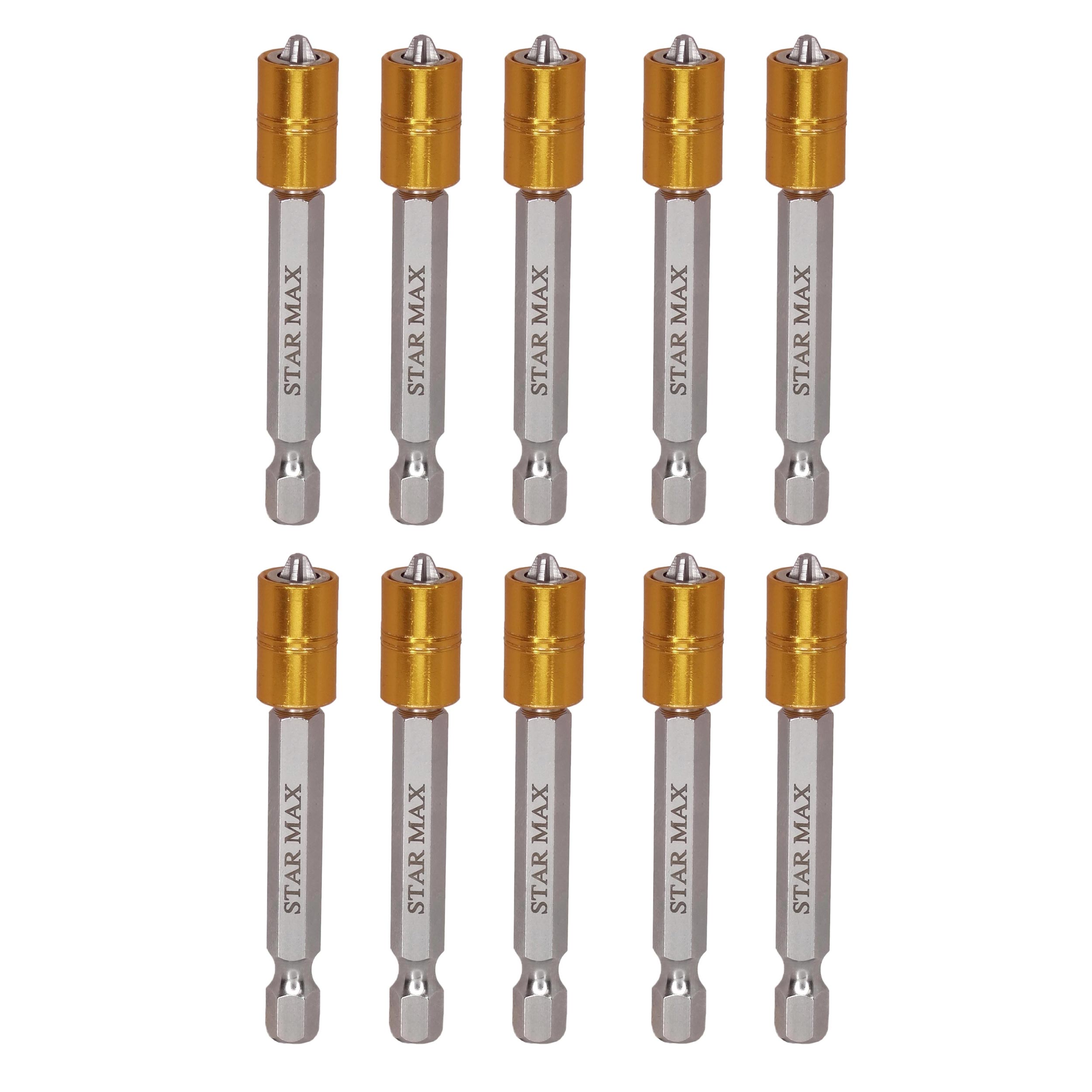نوک پیچ گوشتی مگنتی استارمکس مدل MMA-SM-20B مجموعه 10 عددی