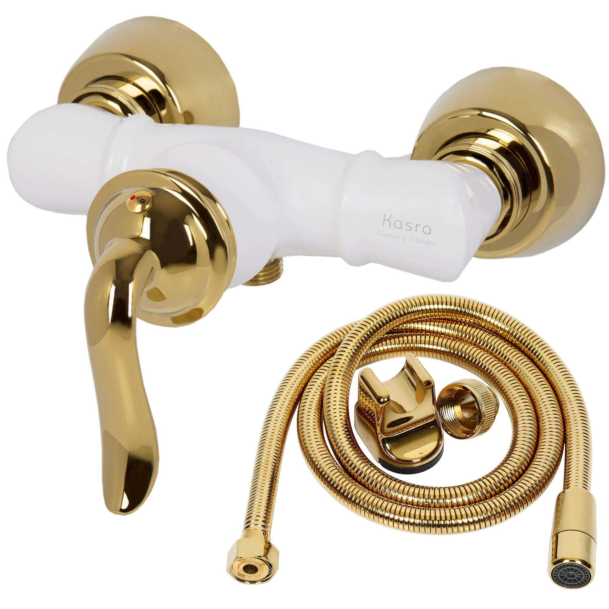 شیر توالت کسری مدل دانوب به همراه شلنگ و پک نظافت