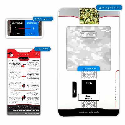 برچسب پوششی ماهوت مدل Army-Snow-Pixel مناسب برای گوشی موبایل ریزر Phone 2