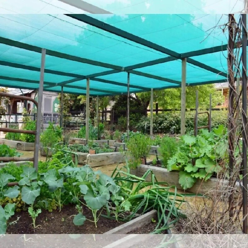 شید سایبان 80 درصد 5 در 5 دور دوزی شده همراه با حلقه نصب