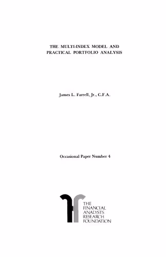 خرید و دانلود نسخه کامل کتاب The Multi-Index Model and Practical Portfolio Analysis
