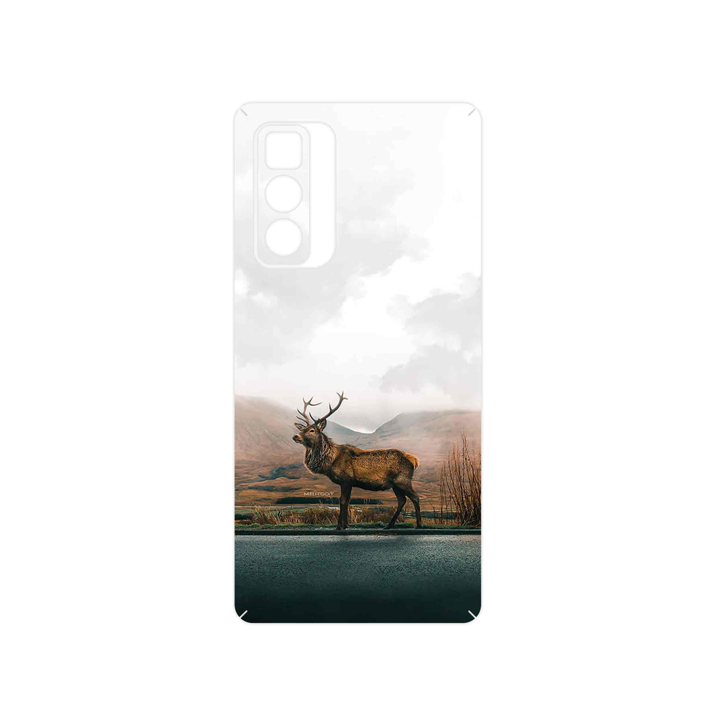 برچسب پوششی ماهوت مدل Horned_Deer مناسب برای گوشی موبایل موتورولا Edge 20 Pro