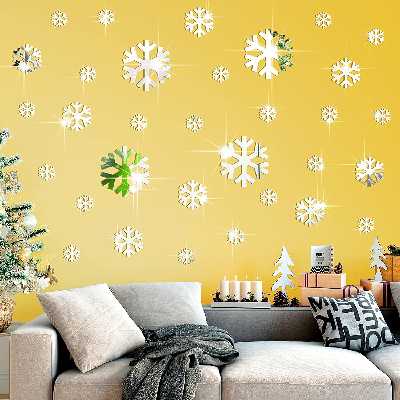 آینه پلکسی گلس آماتیس مدل دانه های برفی