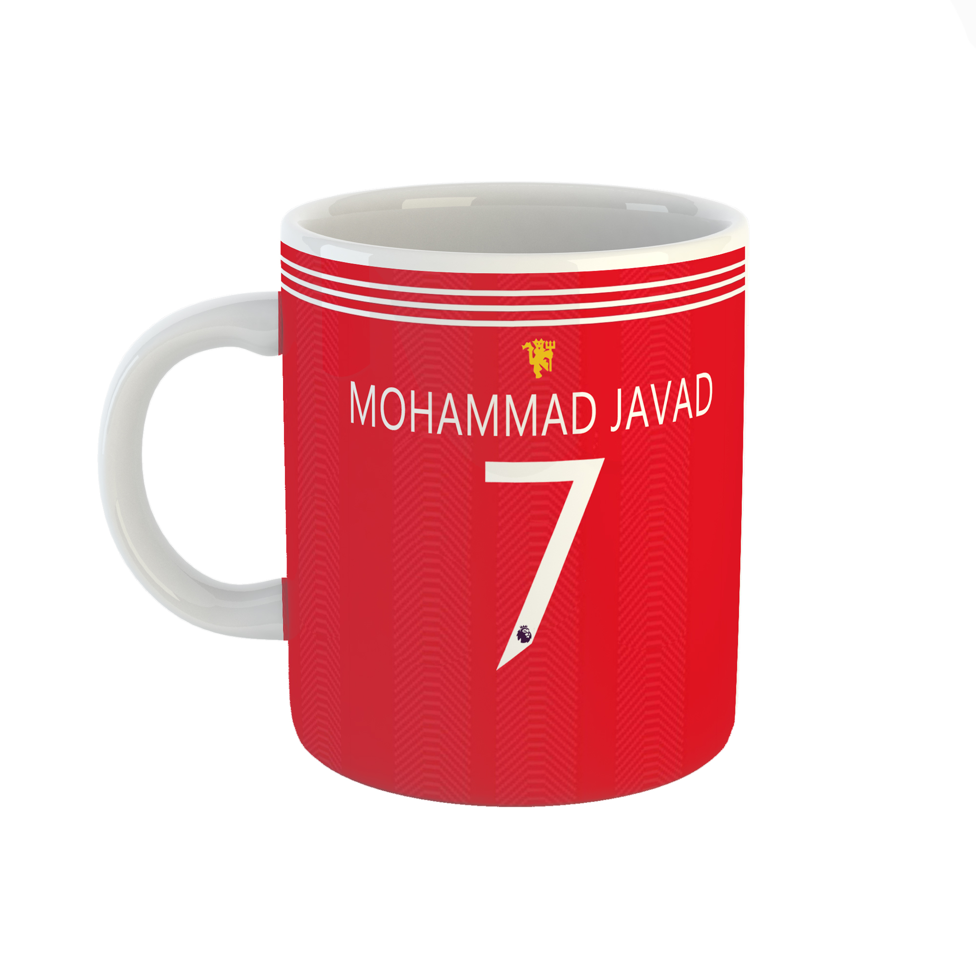 ماگ طرح اسم محمدجواد مدل manchester united کد 554