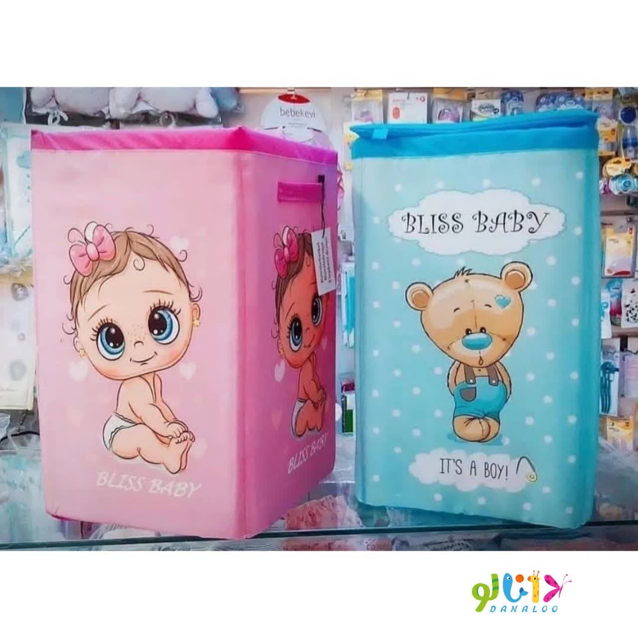 سبد پارچه ای اسباب بازی و لباس کودک