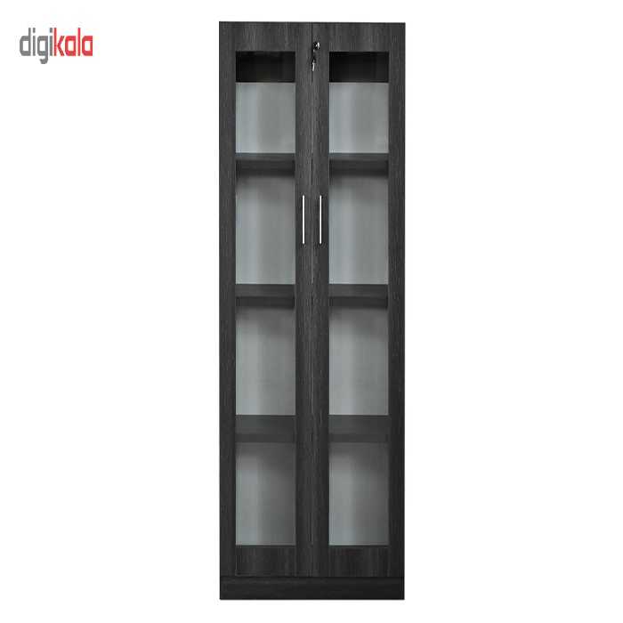 کمد اداری ایستا مدل ISG155 بلوطی تیره